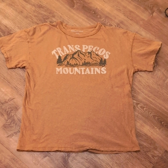 American Eagle Outfitters Other - American Eagle Outfitters Trans Pecos Mountains Kids T-Shirt - Tan